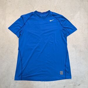 Nike Pro Men's L Blue Athletic Shirt Gym Workout